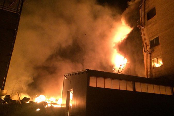 Пожар на Тушинском машиностроительном заводе